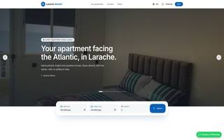 Page d'accueil du site larache-almohit.com : appart'hôtel vue mer à Larache (Maroc), réservation directe sans commission de plateforme.